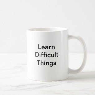 De Café Aprenda a caneca difícil das coisas