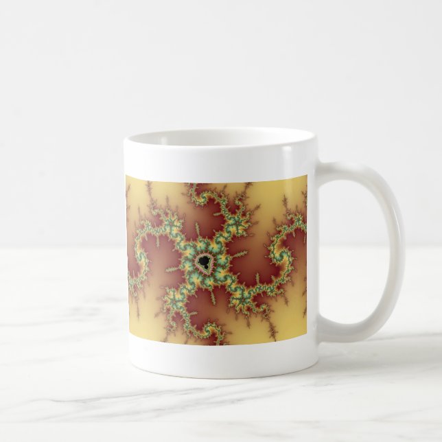 De Café Aranha Asiática - Caneca Fractal (Direita)
