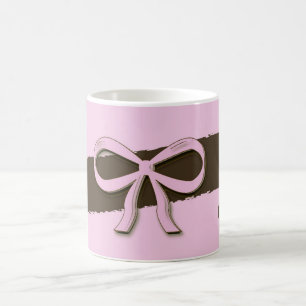 De Café Arcos do rosa & do Brown & caneca das flores