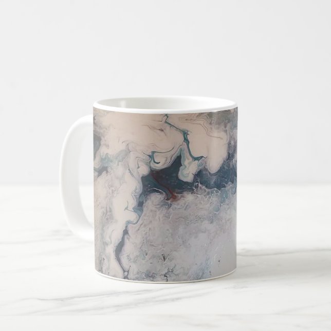 De Café Arte pela caneca da urze 11oz (Frente Esquerda)