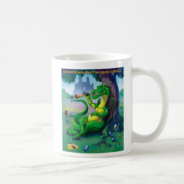 De Café Às vezes, o dragão ganha uma caneca verde (Direita)