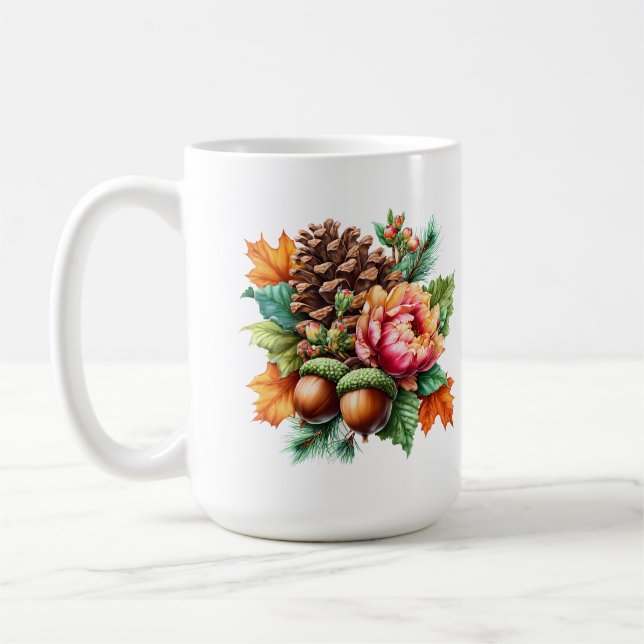 De Café Autumn É Uma Linda Caneca (Esquerda)