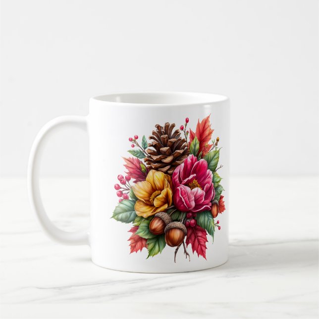 De Café Autumn É Uma Linda Caneca (Esquerda)