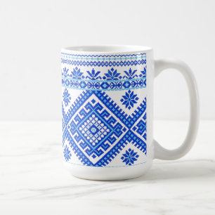 De Café Azul ucraniano da caneca clássica no ponto