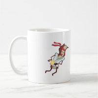 Bacon contra a caneca da salsicha