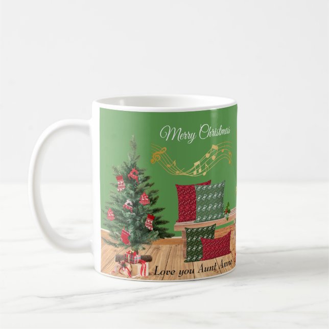 De Café Banco Aconchegante Caneca Feliz Natal (Esquerda)