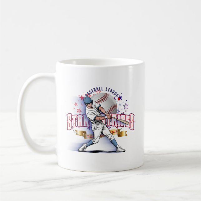 De Café Baseball Stars & Stripes | #11 Caneca Clássica (Esquerda)