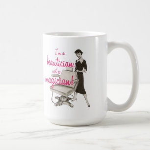 De Café Beautician não uma caneca do mágico