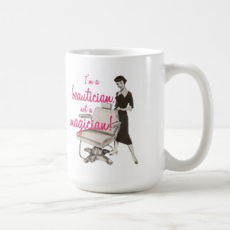 De Café Beautician não uma caneca do mágico