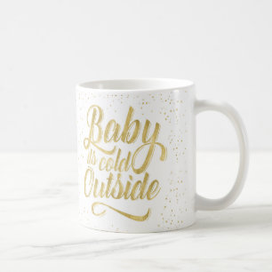 De Café Bebê é caneca exterior fria com neve