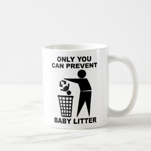 De Café Bebê Lixo Caneca Engraçada Humor
