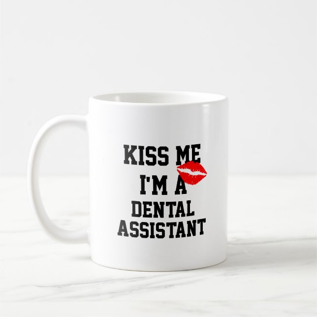De Café Beija-Me Sou Uma Caneca Dental Assistente (Esquerda)