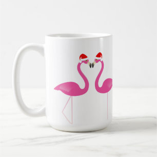 De Café Beijando a caneca do feriado dos flamingos