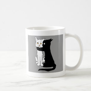 De Café Beije-me caneca do presente do gato