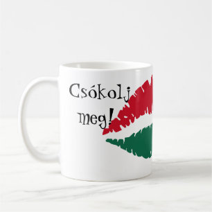 De Café Beije-me! Eu sou húngaro! Caneca