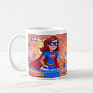 De Café Bela caneca da Supermãe - Presente Engraçado para