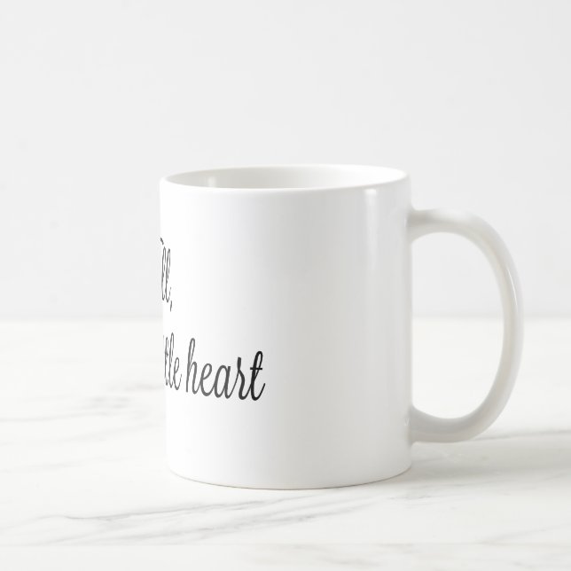 De Café Bem, abençoe sua pouca caneca do coração 11OZ (Direita)