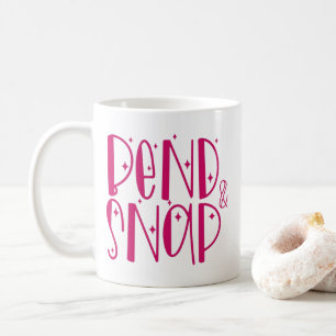 De Café "Bend & Snap." Caneca