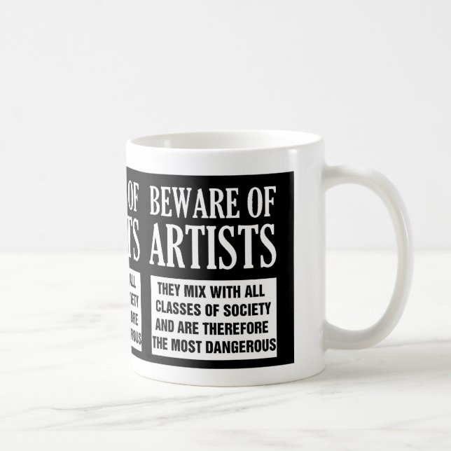 De Café Beware da caneca dos artistas (Direita)
