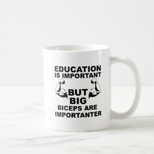 De Café Bíceps Grandes Caneca Divertida Importante