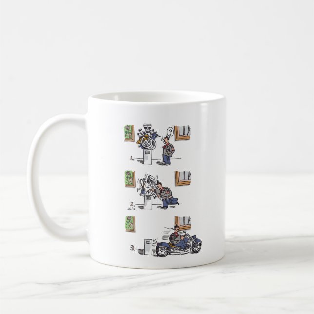 De Café Biker na caneca do Museu (Esquerda)