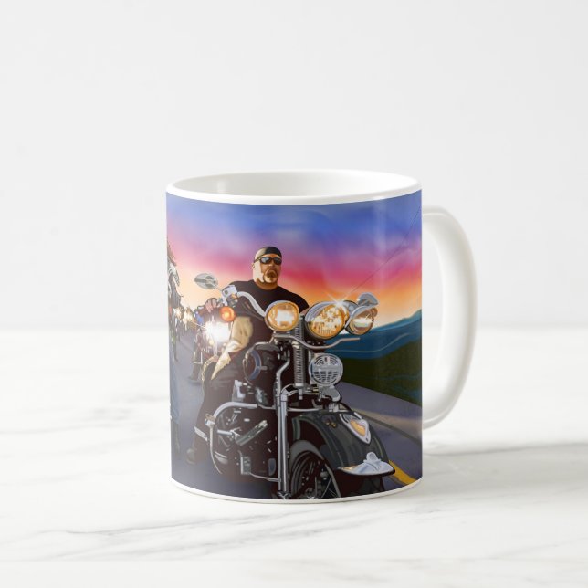 De Café Bikers 1 caneca (Frente Esquerda)