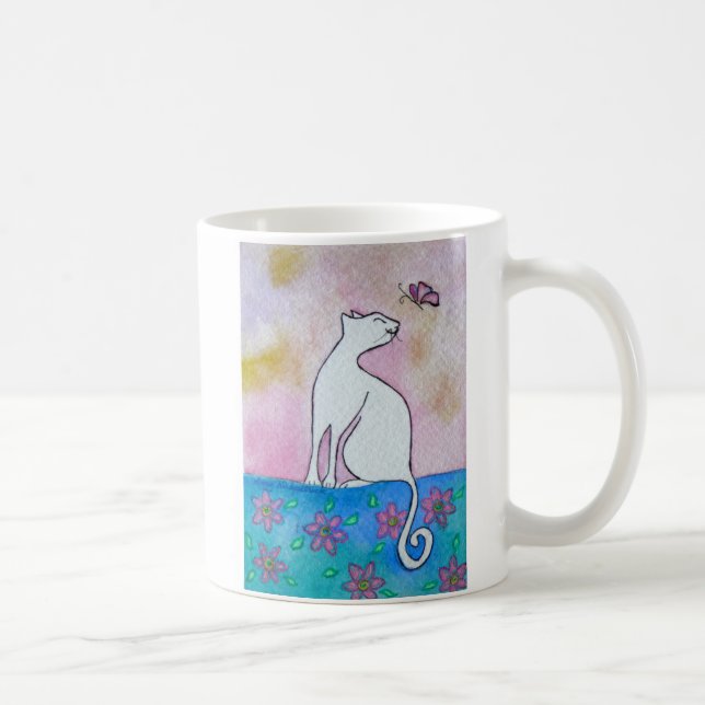 De Café Bonito, caneca da arte da aguarela (Direita)