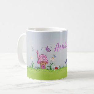 De Café Bonito ferramentas cor-de-rosa numa caneca persona