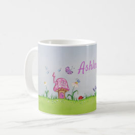De Café Bonito ferramentas rosa em uma caneca personalizad