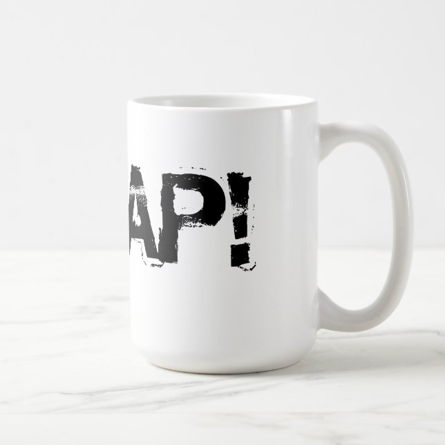 De Café BRAAP! - Caneca customizável do motocross (Direita)