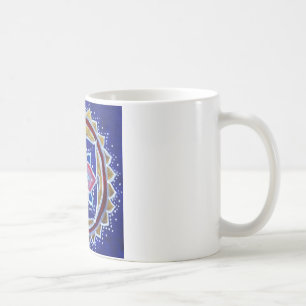 De Café Branco bonito da mandala caneca branca clássica d