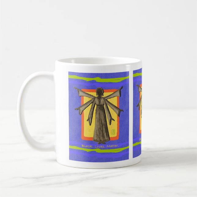 De Café "Branco. Vive. Matéria." Caneca (Esquerda)