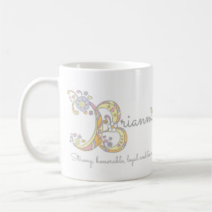 De Café Brianna B nome decorativo e significado da caneca