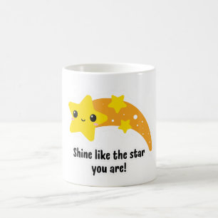 De Café Brilha como a estrela que você é! Caneca Estrela C