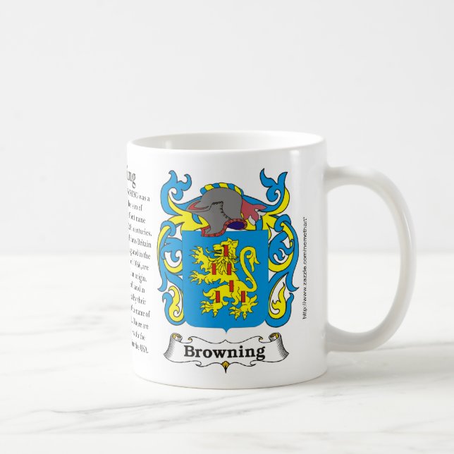 De Café Bronzeando a caneca da brasão da família (Direita)