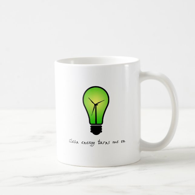 De Café Bulbo da energia limpa - caneca (Direita)