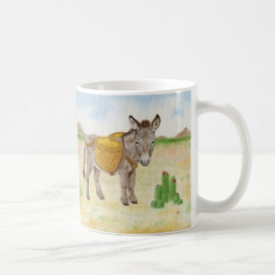 De Café Burro com caneca da cesta