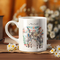 Burros Fofos | Caneca Monograma Feliz
