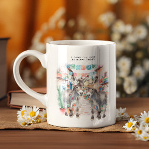 De Café Burros Fofos Caneca Monograma Feliz