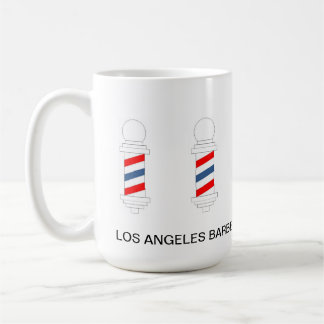 De Café Cabelo da barbearia cortado denominando a caneca