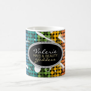 De Café Cabelo do arco-íris & caneca feitos sob encomenda