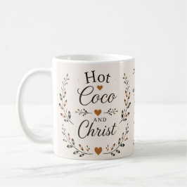 De Café Cacau Quente & Cristo | Caneca Inspirada na Fé