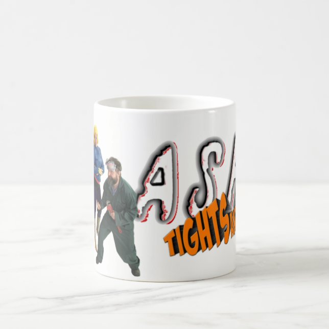 De Café Calças justas e lutas: Caneca do molde do cheio (Centro)