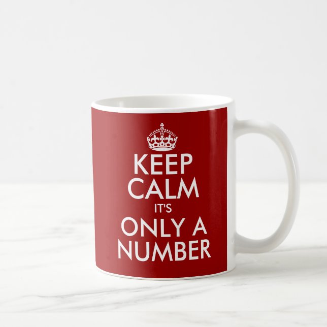 De Café Calma, é só uma caneca número 49º aniversário (Direita)