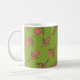De Café Calma rosa e caneca verde