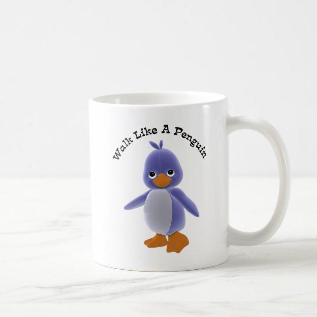 De Café Caminhada como uma caneca do pinguim (Direita)