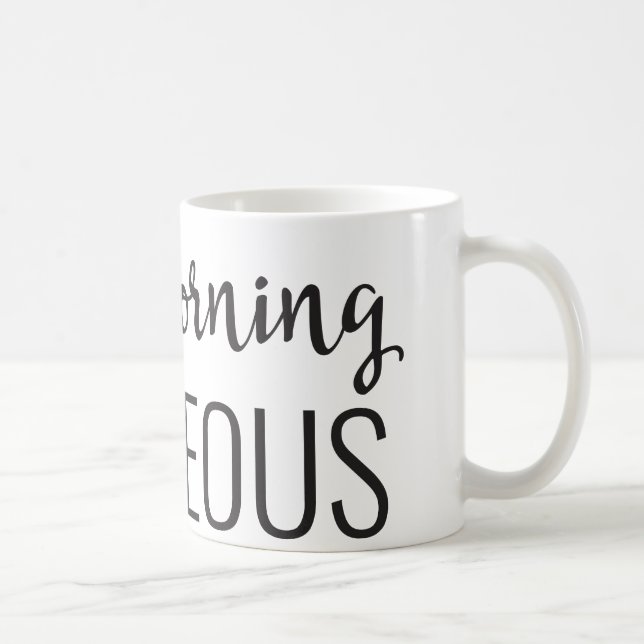 De Café Caneca 11oz lindo do bom dia (Direita)