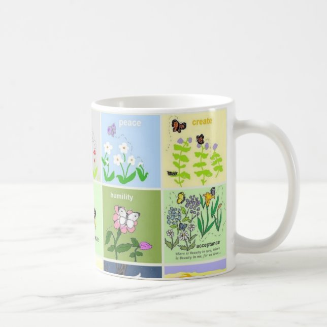 De Café caneca #1 da coleção da borboleta (Direita)