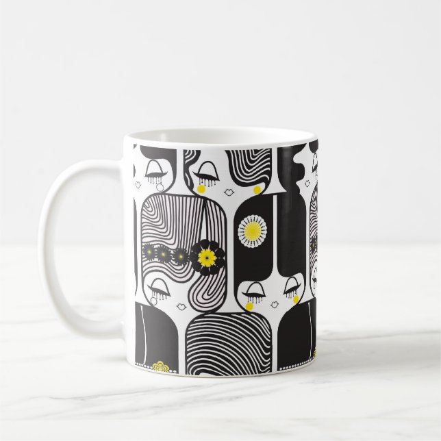 De Café caneca 1 das bonecas do deco (Esquerda)