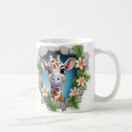 De Café Caneca 3D Girafa